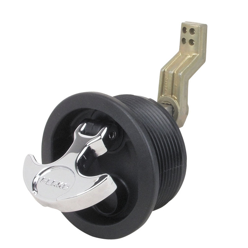 Perko Surface Mount Latch f/Smooth Carpeted Surfaces w/Offset Cam Bar [1092DP1BLK]-Angler's World