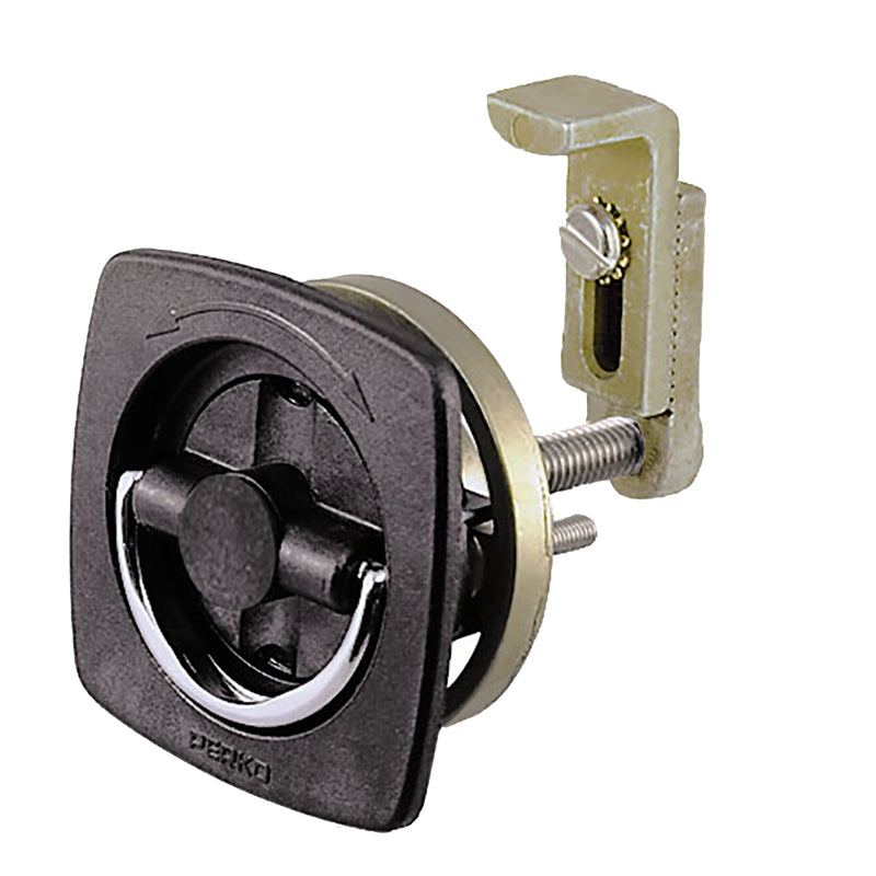 Perko Flush Latch - Non-Locking - 2.5" x 2.5" w/Offset Adjustable Cam Bar [0932DP2BLK]-Angler's World