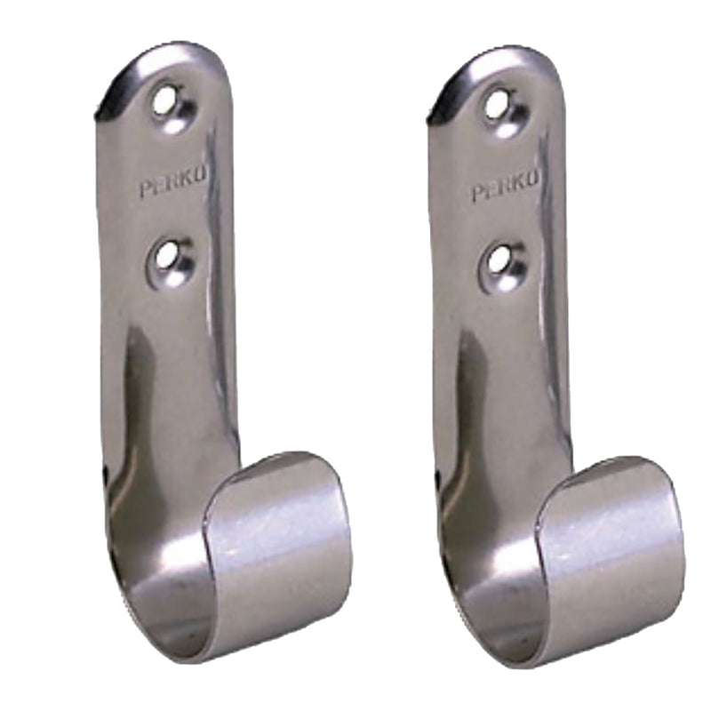 Perko Stainless Steel Boat Hook Holders - Pair [0492DP0STS]-Angler's World