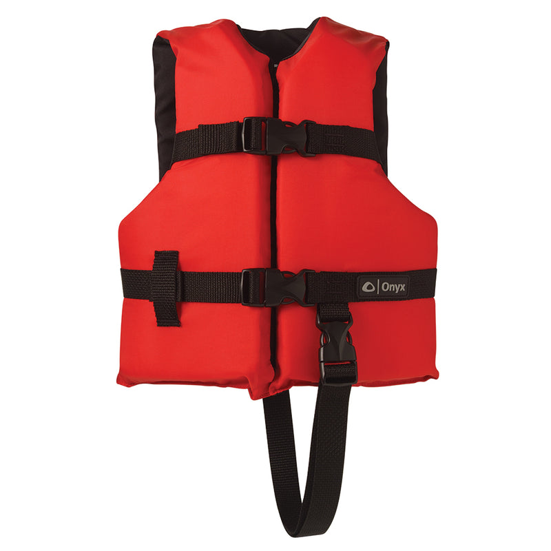 Onyx Nylon General Purpose Life Jacket - Child 30-50lbs - Red [103000-100-001-12]-Angler's World