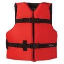 Onyx Nylon General Purpose Life Jacket - Youth 50-90lbs - Red [103000-100-002-12]-Angler's World