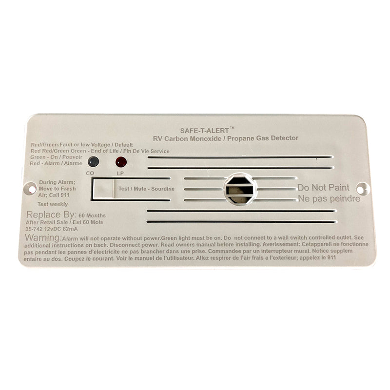 Safe-T-Alert Combo Carbon Monoxide Propane Alarms Flush Mount - White [35-742-WHT]-Angler's World