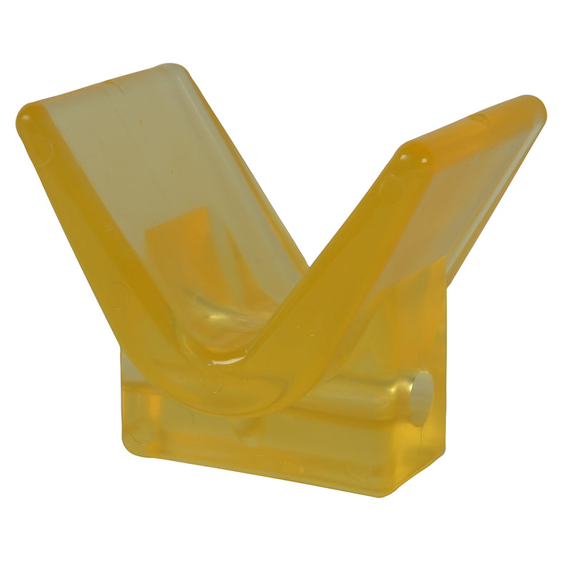 C.E. Smith Y-Stop 3" x 3" - 1/2" ID Yellow PVC [29554]-Angler's World