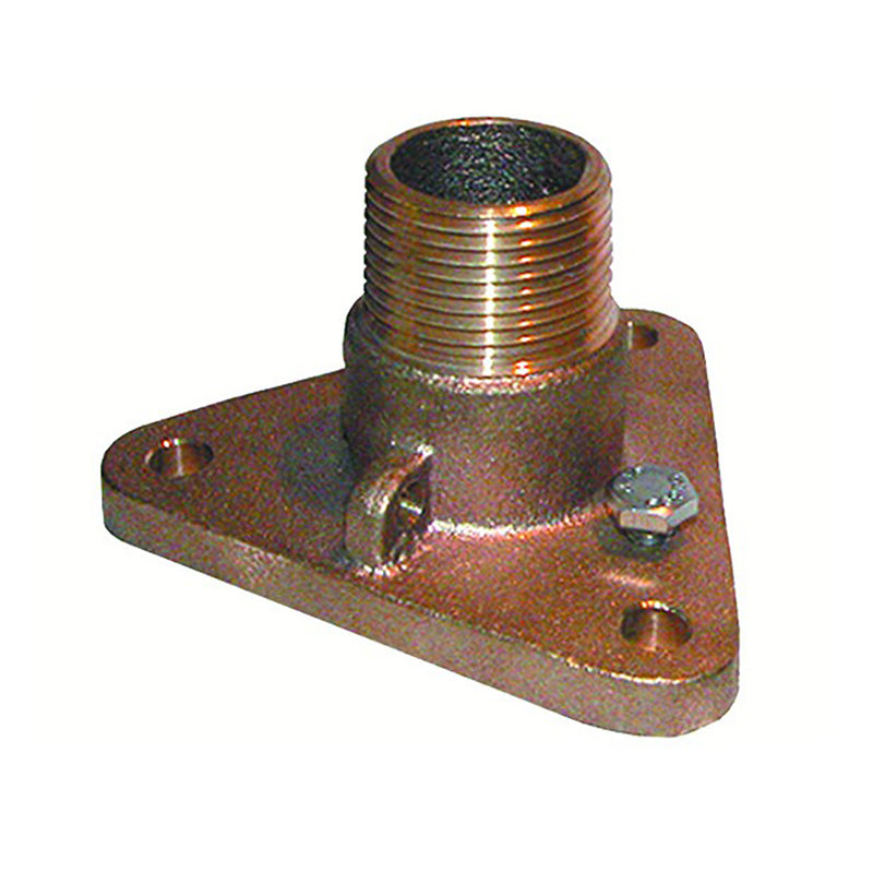 GROCO 1-1/2" Bronze NPS to NPT Flange Adapter [IBVF-1500]-Angler's World