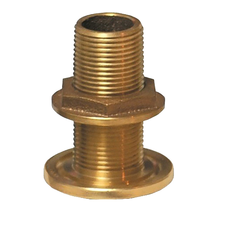 GROCO 3/4" NPS NPT Combo Bronze Thru-Hull Fitting w/Nut [TH-750-W]-Angler's World