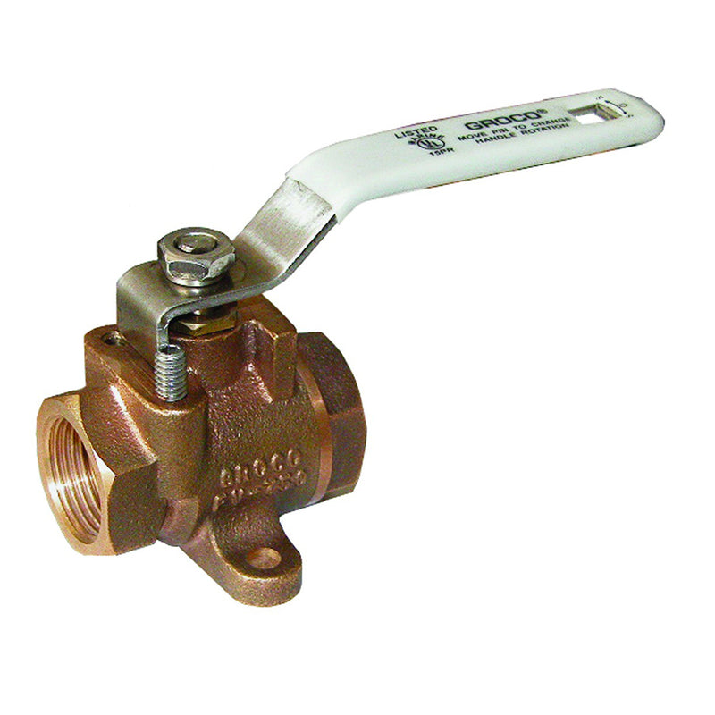 GROCO 1/4" NPT Bronze Inline Fuel Valve [FV-250]-Angler's World