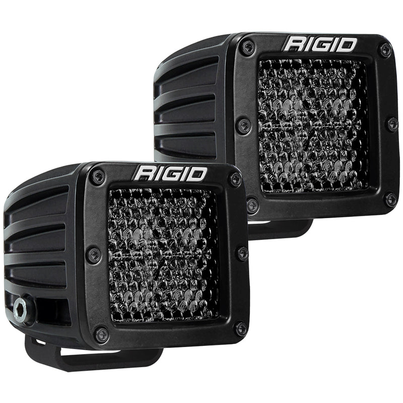 RIGID Industries D-Series Pro Spot Diffused Midnight Surface Mount - Pair [202513BLK]-Angler's World
