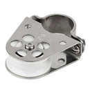 Schaefer Clamp-On Furling Line Stanchion Lead Block - 1" Ball Bearing [300-34]-Angler's World