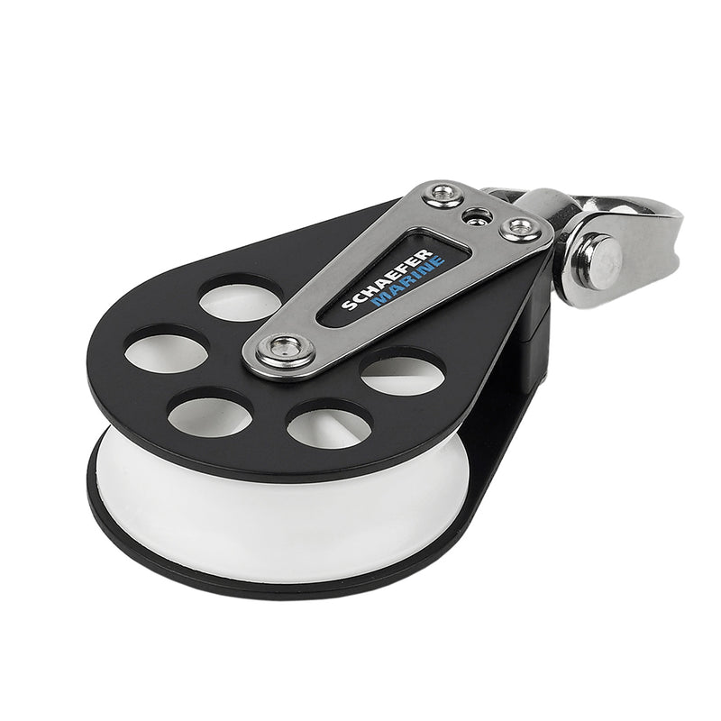 Schaefer Single Aluminum Block - 60mm Sheave [704-05]-Angler's World