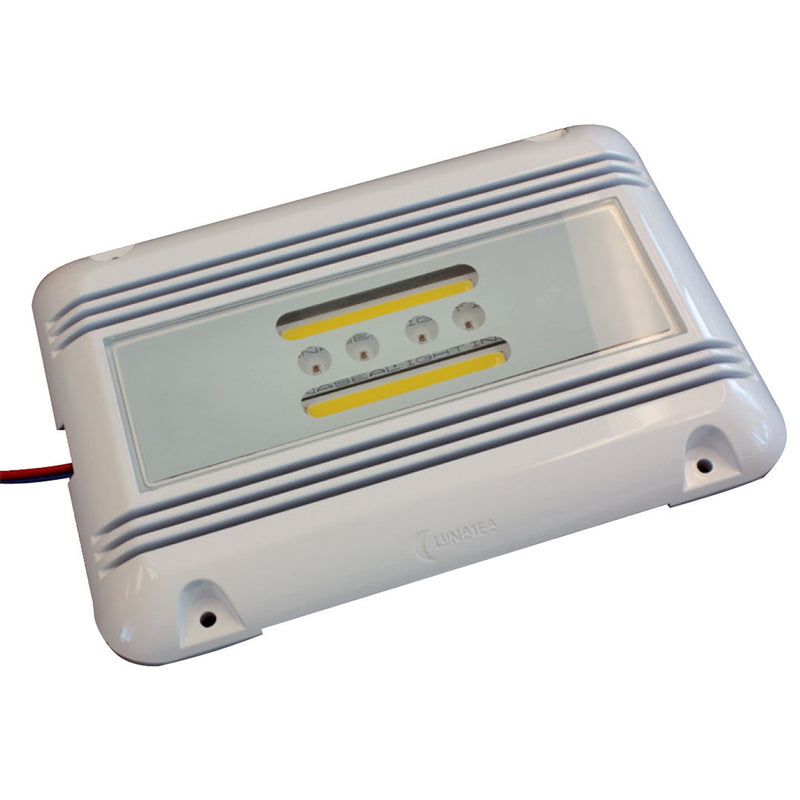 Lunasea LED Engine Room Utility Light - 16W - 3,200 Lumen Output, Ignition Proof, 10-40 VDC, 4000K Natural White LEDs [LLB-51WO-91-10]-Angler's World