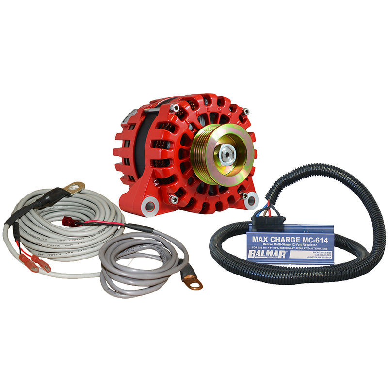 Balmar Alternator Vortec K6 Serpentine Pulley Regulator Temp Sensor - 170A - 12V [XT-VT-170-K6-KIT]-Angler's World