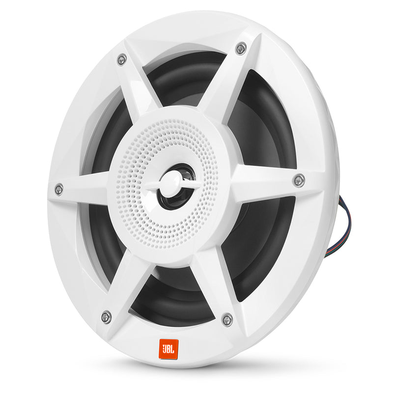 JBL 6.5" Coaxial Marine RGB Speakers - White STADIUM Series [STADIUMMW6520AM]-Angler's World