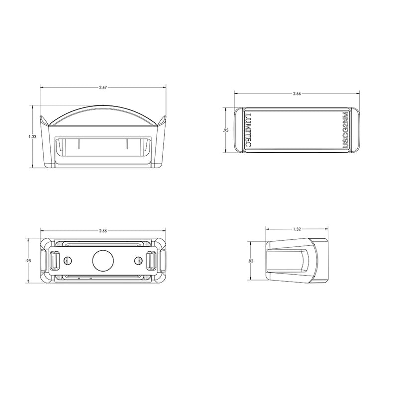 Lumitec Contour Series Inset Navigation Light - Starboard Green [101575]-Angler's World