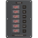 Blue Sea 4322 Circuit Breaker Switch Panel 6 Position - Gray [4322]-Angler's World