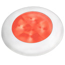 Hella Marine Red LED Round Courtesy Lamp - White Bezel - 24V [980508241]-Angler's World