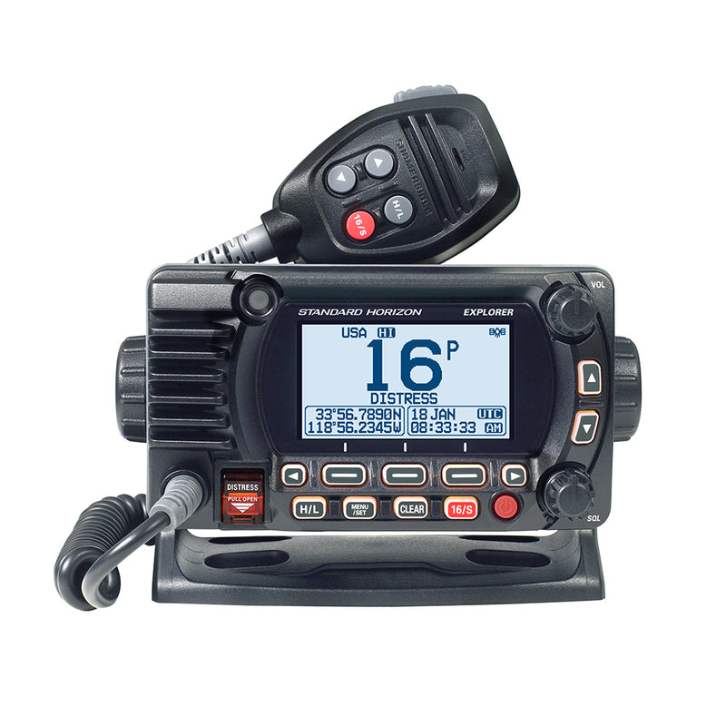 Standard Horizon GX1800G Fixed Mount VHF w/GPS - Black [GX1800GB]-Angler's World