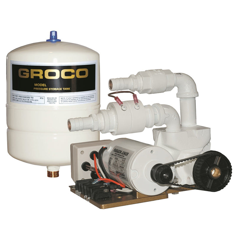 GROCO Paragon Junior 12v Water Pressure System - 1 Gal Tank - 7 GPM [PJR-A 12V]-Angler's World