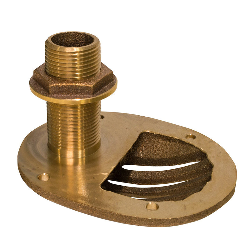 GROCO 1-1/2" Bronze Combo Scoop Thru-Hull w/Nut [STH-1500-W]-Angler's World