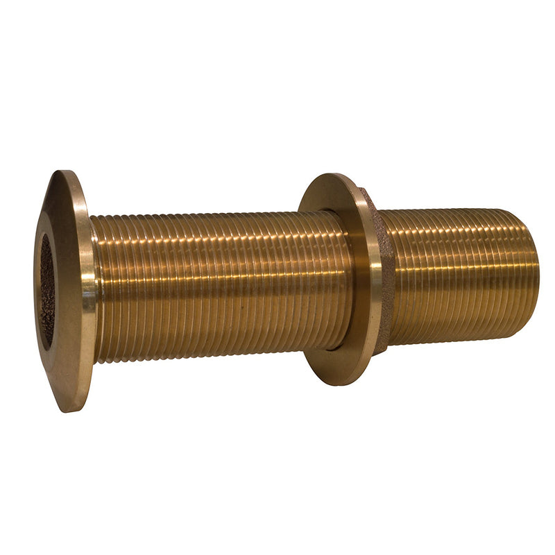 GROCO 1-1/4" Bronze Extra Long Thru-Hull Fitting w/Nut [THXL-1250-W]-Angler's World