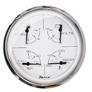 Faria Chesapeake White SS 5" Multifunction Gauge [33864]-Angler's World