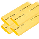 Ancor Heat Shrink Tubing 3/4" x 6" - Yellow - 4 Pieces [306906]-Angler's World