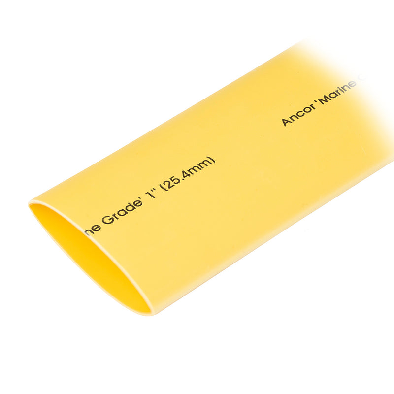 Ancor Heat Shrink Tubing 1" x 48" - Yellow - 1 Pieces [307948]-Angler's World
