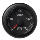 Veratron 52MM (2-1/16") OceanLink Battery Voltage Gauge - 8 to 16 V - Black Dial Bezel [A2C1066100001]-Angler's World