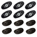 RIGID Industries A-Series Rock Light Kit - 6 Red Lights - Black [400263]-Angler's World