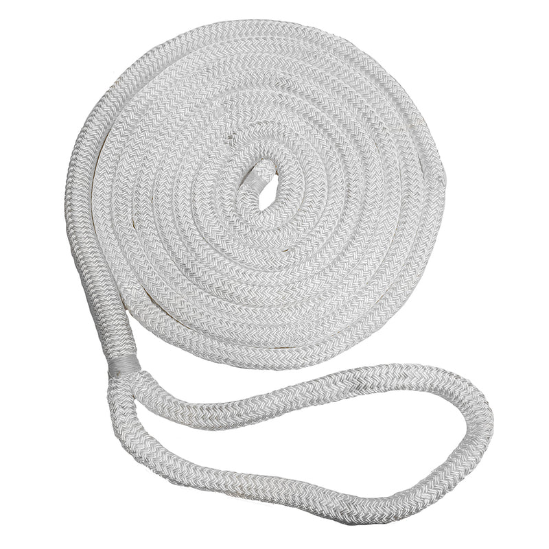 New England Ropes 3/4" Double Braid Dock Line - White - 35 [C5050-24-00035]-Angler's World