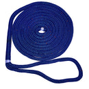 New England Ropes 3/8" Double Braid Dock Line - Blue w/Tracer - 15 [C5053-12-00015]-Angler's World