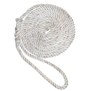 New England Ropes 5/8" Premium 3-Strand Dock Line - White w/Tracer - 15 [C6050-20-00015]-Angler's World