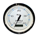 Faria Chesapeake White SS 4" Tachometer w/Hourmeter (4000 RPM) (Diesel) (Mech. Takeoff Var. Ratio Alt) [33834]-Angler's World