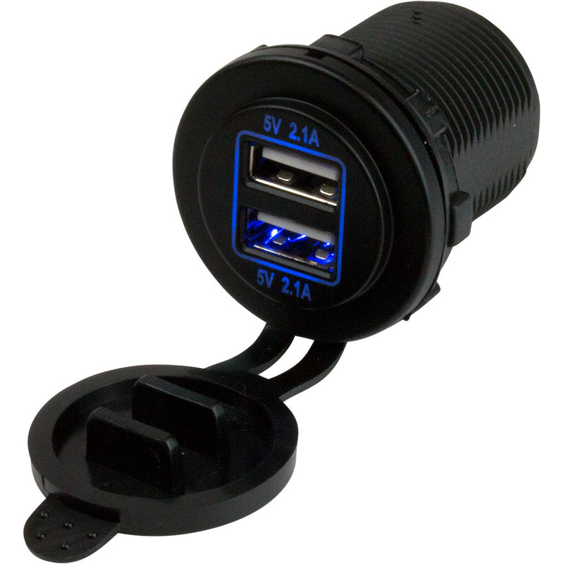 Sea-Dog Dual USB Power Socket [426515-1]-Angler's World