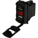 Sea-Dog Dual USB Rocker Switch Style Voltmeter w/Hidden Display [426527-1]-Angler's World