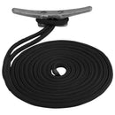 Sea-Dog Double Braided Nylon Dock Line - 3/8" x 15 - Black [302110015BK-1]-Angler's World