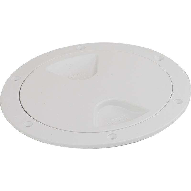 Sea-Dog Screw-Out Deck Plate - White - 4" [335740-1]-Angler's World