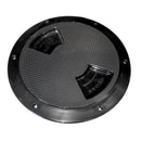 Sea-Dog Textured Quarter Turn Deck Plate - Black - 5" [336157-1]-Angler's World