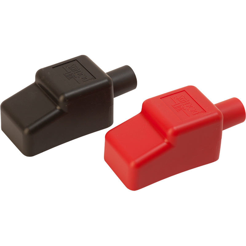 Sea-Dog Battery Terminal Covers - Red/Back - 1/2" [415110-1]-Angler's World