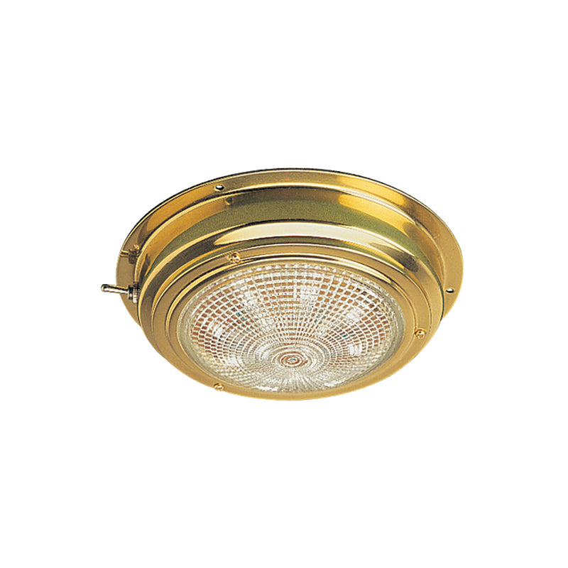 Sea-Dog Brass LED Dome Light - 4" Lens [400198-1]-Angler's World