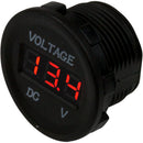 Sea-Dog Round Voltage Meter - 6V-30V [421615-1]-Angler's World