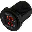 Sea-Dog Round Voltage Amp Meter - 6V-30V 0 Amp - 10 Amp Meter [421625-1]-Angler's World