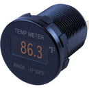 Sea-Dog Round OLED Temperature Meter Fahrenheit w/6 Lead [421610-1]-Angler's World