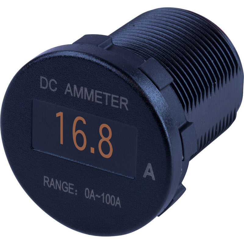Sea-Dog Round OLED DC Amp Meter - 0 Amp-100 Amp [421620-1]-Angler's World