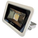 Lunasea 10W Slimline LED Floodlight, 120VAC Only, Cool White, 1200 Lumens, 3 Cord - White Housing [LLB-366N-31-10]-Angler's World