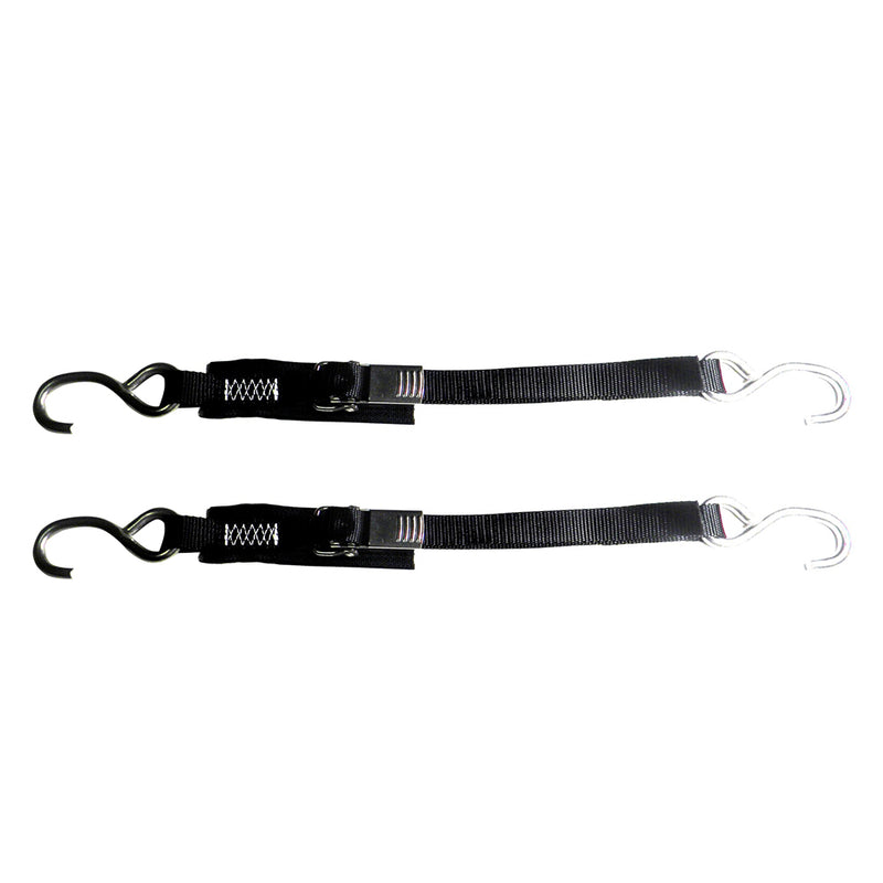 Rod Saver Stainless Steel Quick Release Transom Tie-Down - 1" x 6 - Pair [SS1QRTD6]-Angler's World
