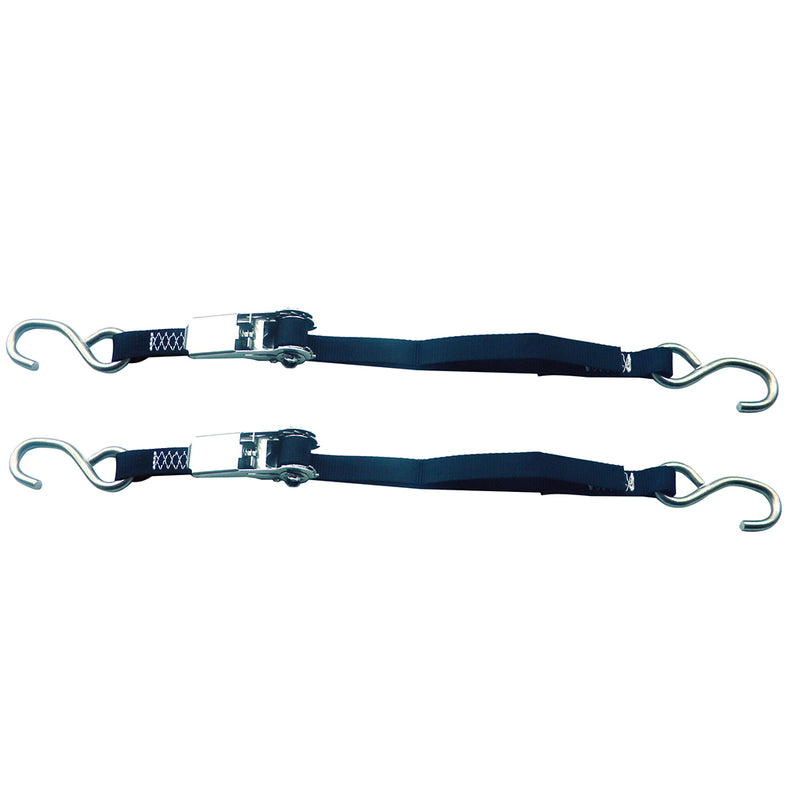 Rod Saver Stainless Steel Ratchet Tie-Down - 1" x 3 - Pair [SSRTD3]-Angler's World