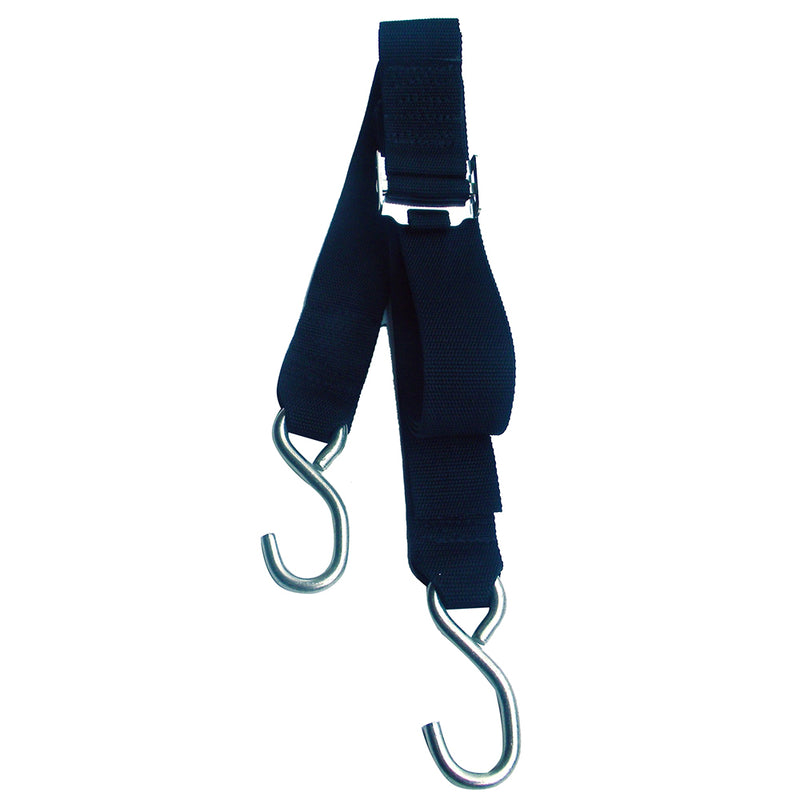 Rod Saver Stainless Steel Roller Buckle Gunwale Tie-Down - 2" x 20 [SS/GW220]-Angler's World