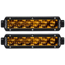 RIGID Industries 6" SR-Series SAE Compliant Fog Light - Black w/Yellow Light [906704]-Angler's World