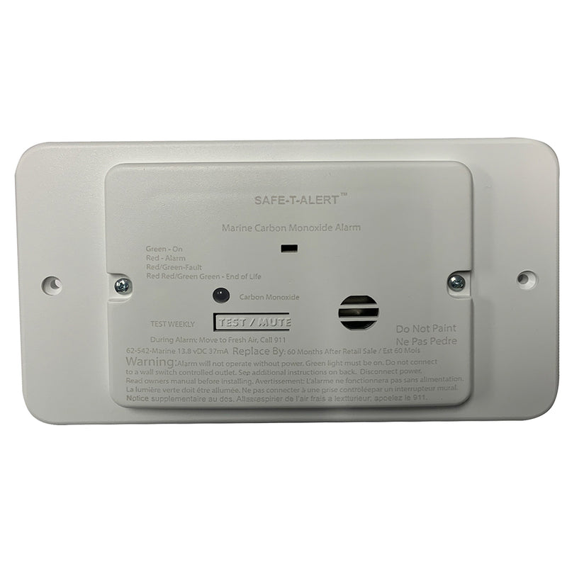 Safe-T-Alert 65 Series Marine Carbon Monoxide Alarm - Flush Mount - 12V - White [M-65-542]-Angler's World