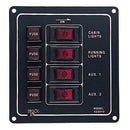 Sea-Dog Aluminum Switch Panel - Vertical - 4 Switch [422010-1]-Angler's World